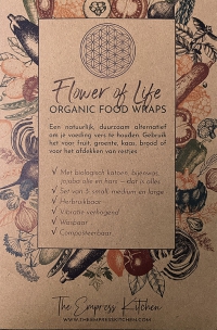 Flower of Life organic food wraps - set van 2 pakjes